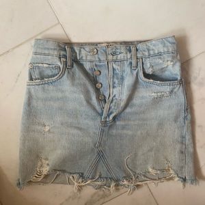 Agolde jean skirt